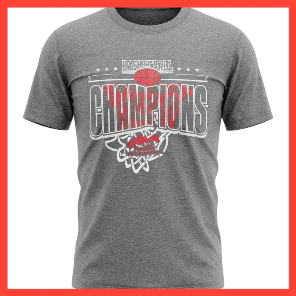 Ouray Mens Basketball Champions Graphic T-Shirt Gray XL Foothills Park Rec
